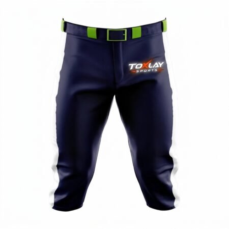 Custom Navy Green Baseball Knicker Pant