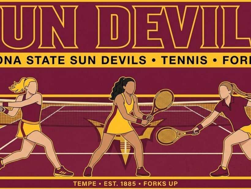 Arizona State Sun Devils tennis poster banner