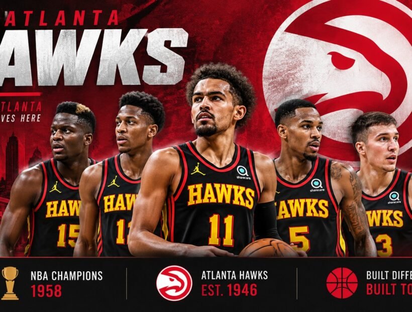 Atlanta Hawks players in black jerseys – 2026-27 team