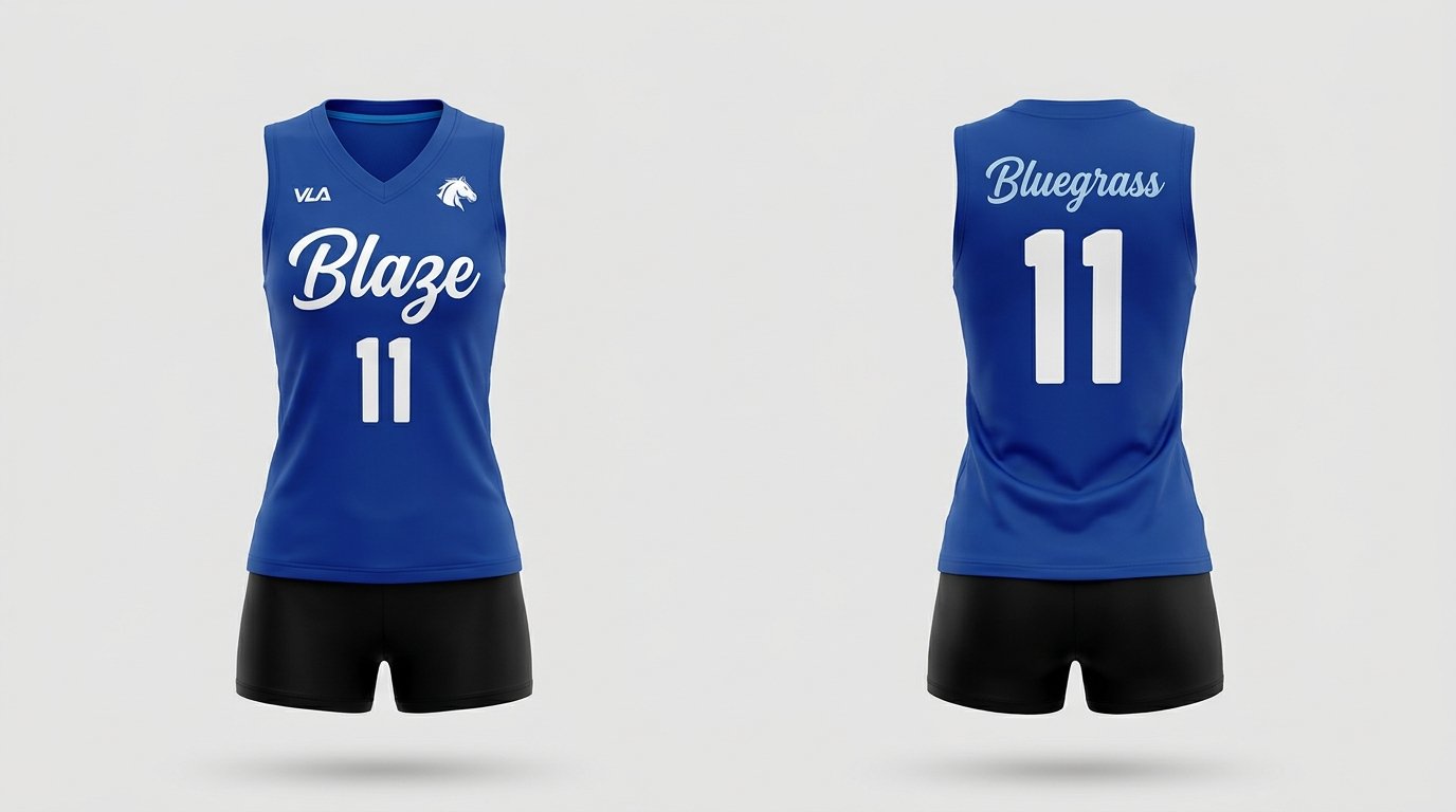 Emily Scott Bluegrass Blaze jersey front and back