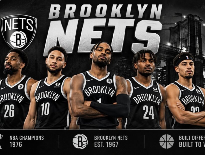 Brooklyn Nets players in black jerseys – 2026-27 team