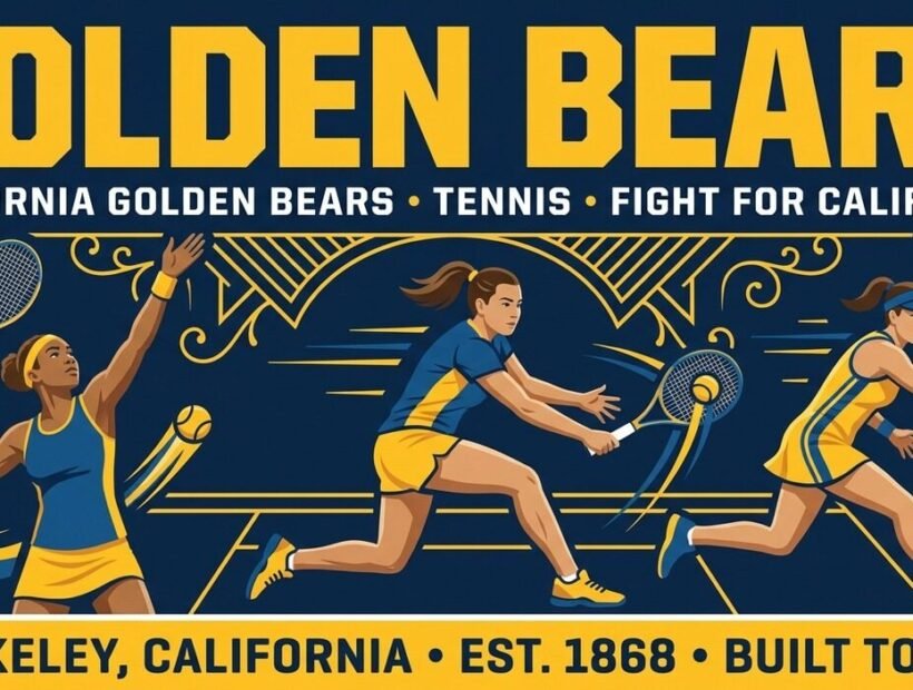 California Golden Bears tennis poster banner