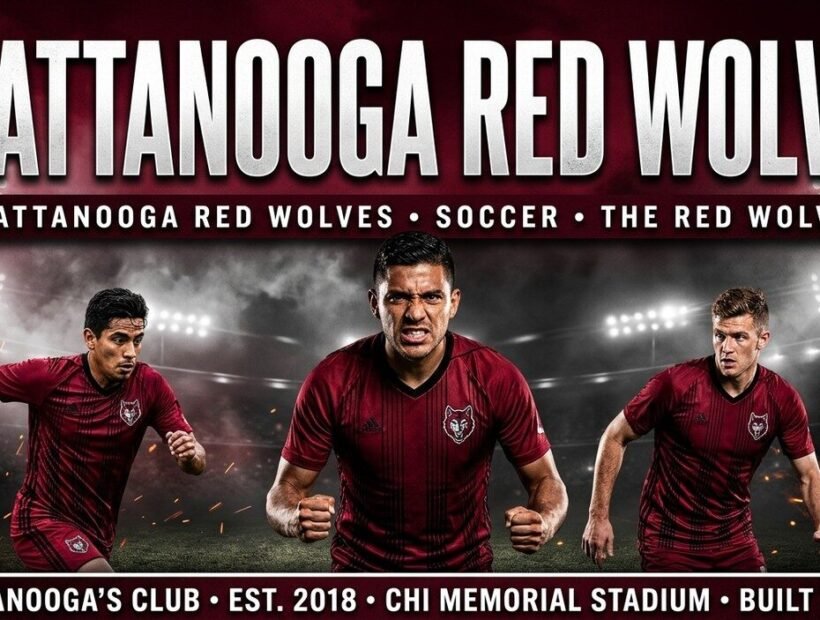 Chattanooga Red Wolves SC 2026 poster banner