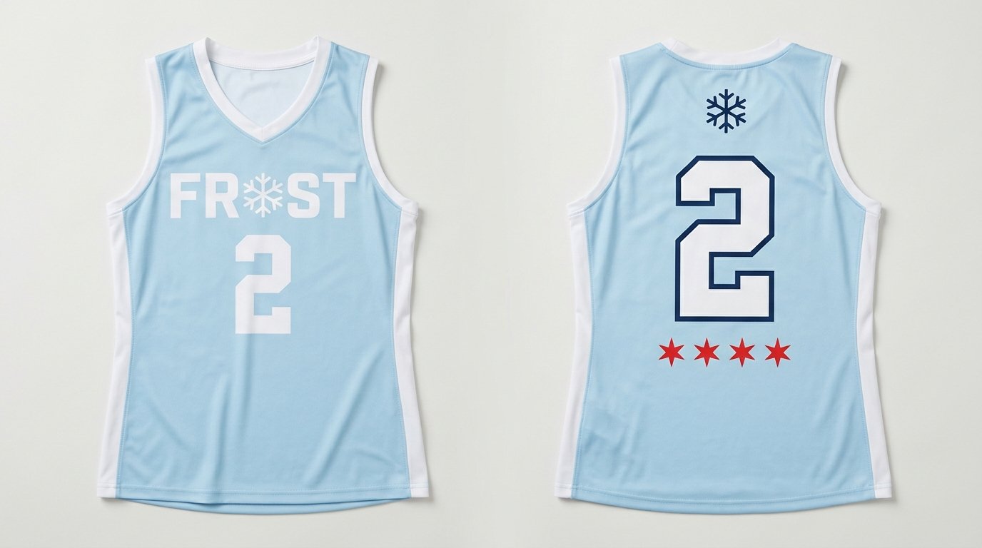 Erica Handley Chicago Frost jersey front and back