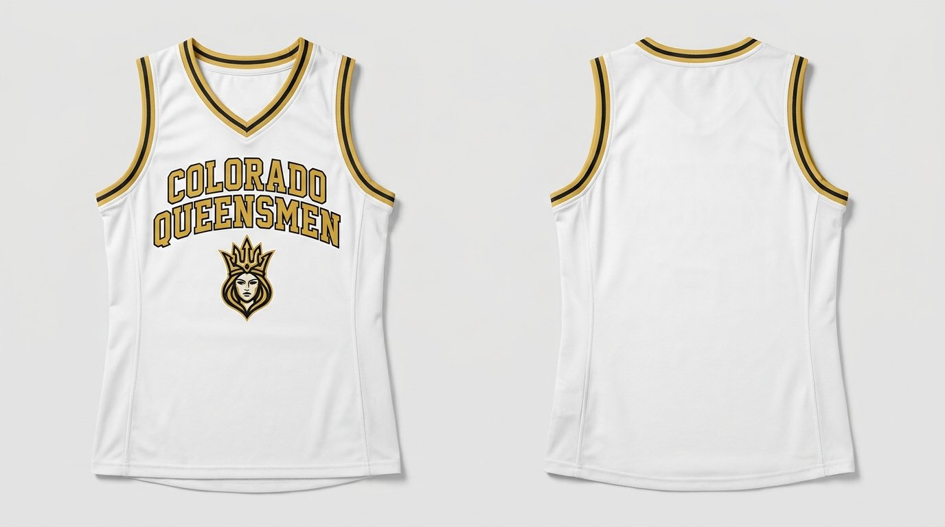 Jamie Bredahl Colorado Queensmen jersey front and back