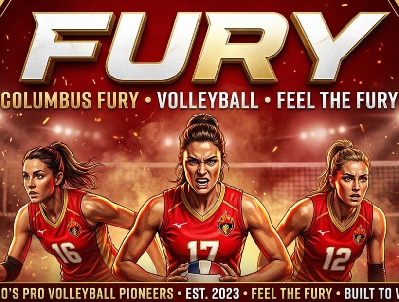Columbus Fury 2026 poster banner with Megan Courtney-Lush, Raina Terry and Flormarie Heredia Colon