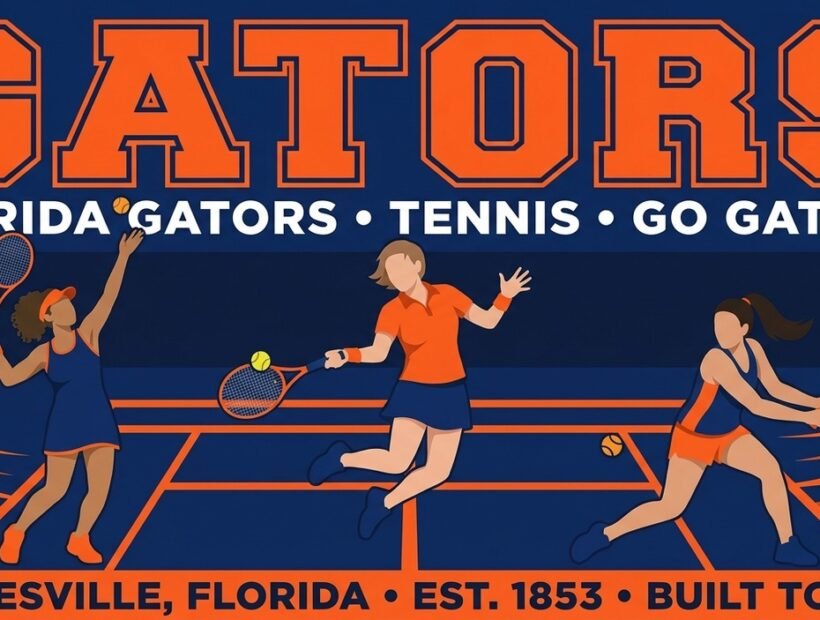 Florida Gators tennis poster banner