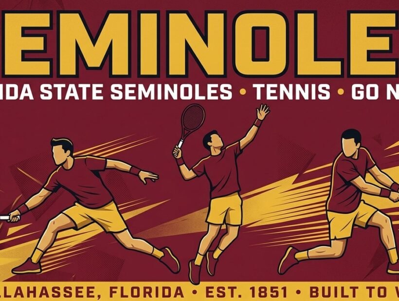 Florida State Seminoles tennis poster banner