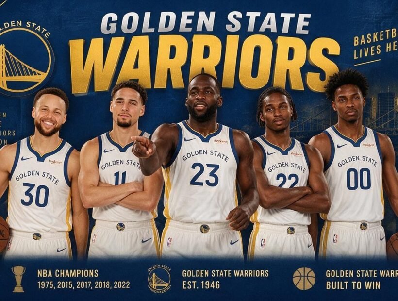 Golden State Warriors players in white jerseys – 2026-27 team