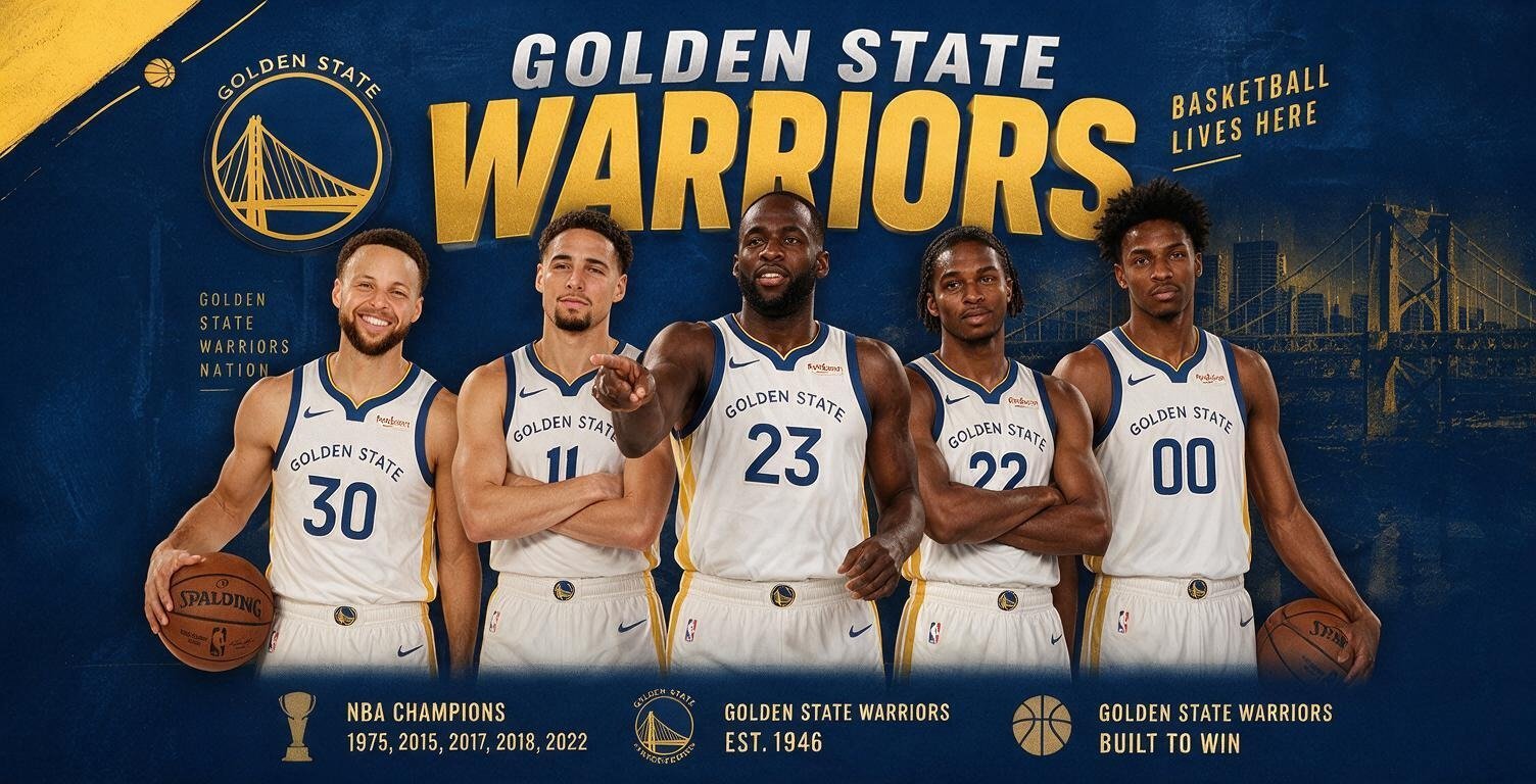 Golden State Warriors players in white jerseys – 2026-27 team