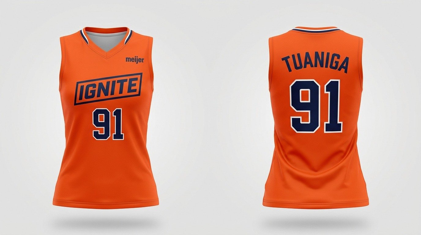 Mia Tuaniga Indy Ignite jersey front and back