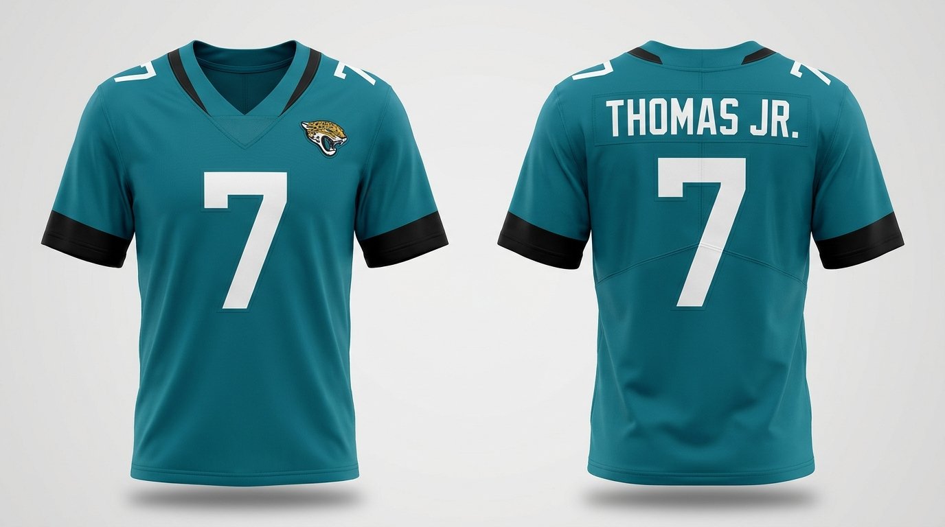 Brian Thomas Jr. Jacksonville Jaguars jersey front and back