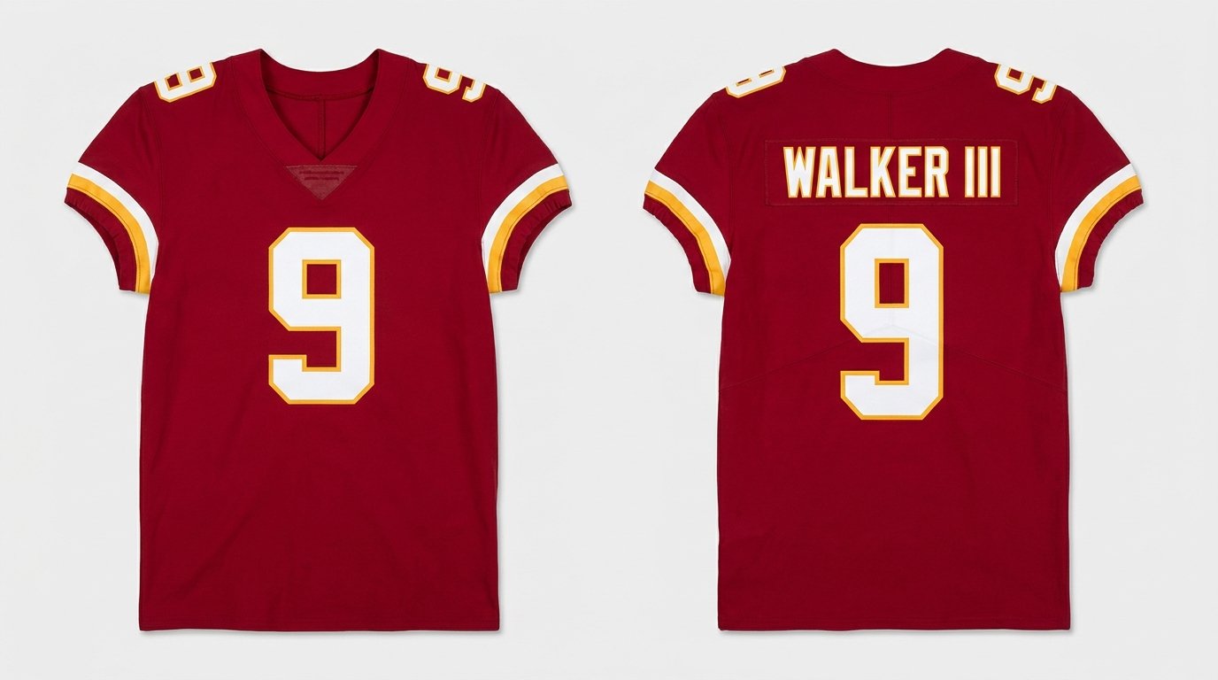 Kenneth Walker III Kansas City Chiefs jersey front and back