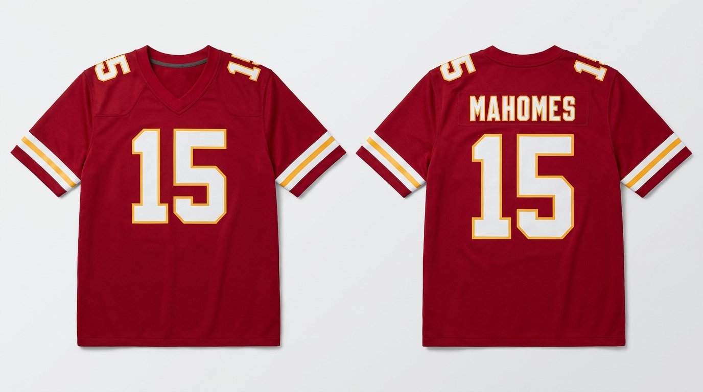 Patrick Mahomes Kansas City Chiefs jersey front and back