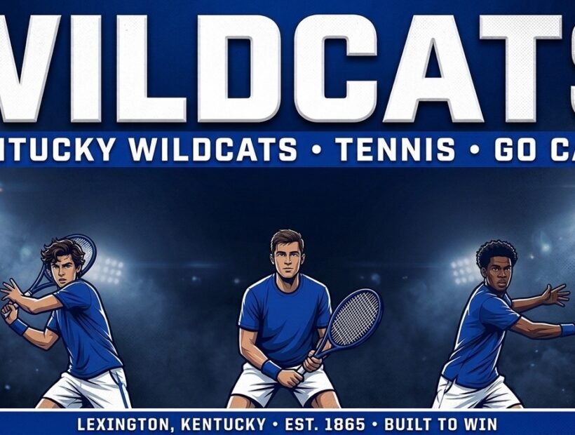 Kentucky Wildcats tennis poster banner