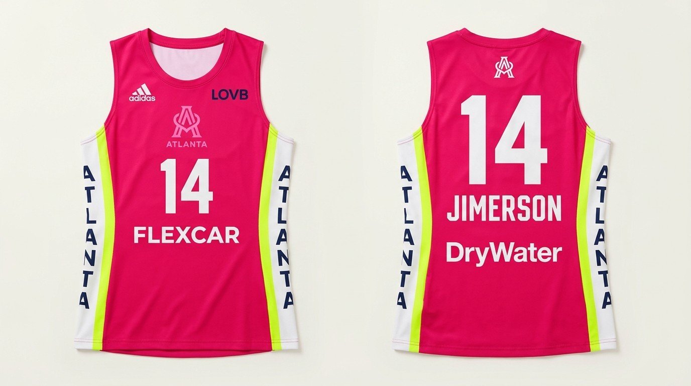 Tia Jimerson LOVB Atlanta jersey front and back