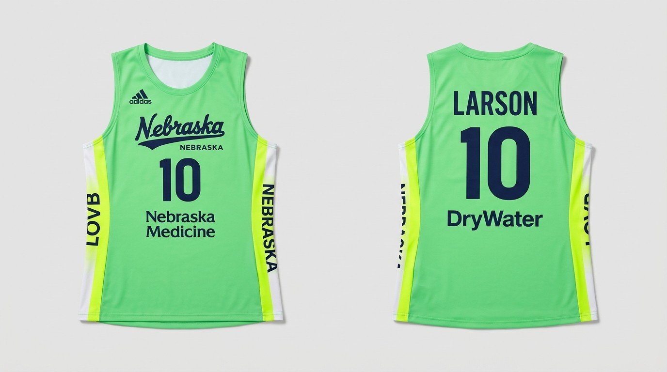 Jordan Larson LOVB Nebraska jersey front and back