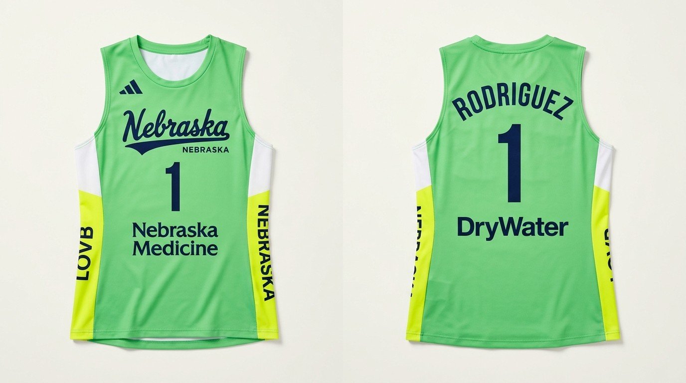 Lexi Rodriguez LOVB Nebraska jersey front and back
