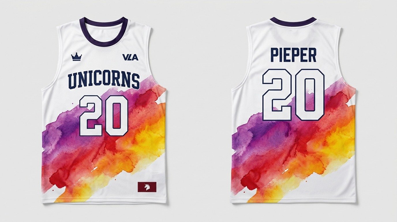 Casey Pieper Ohio Valley Unicorns jersey front and back