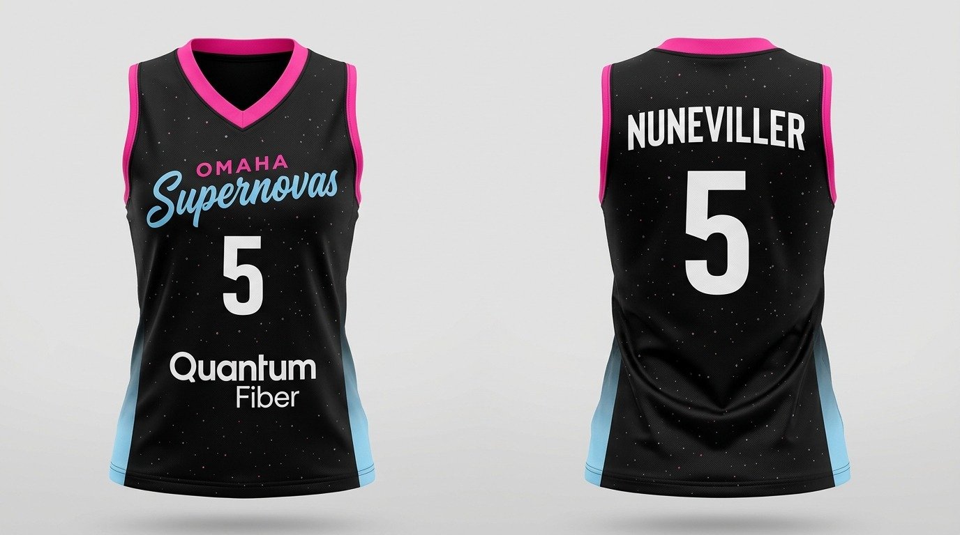 Brooke Nuneviller Omaha Supernovas jersey front and back