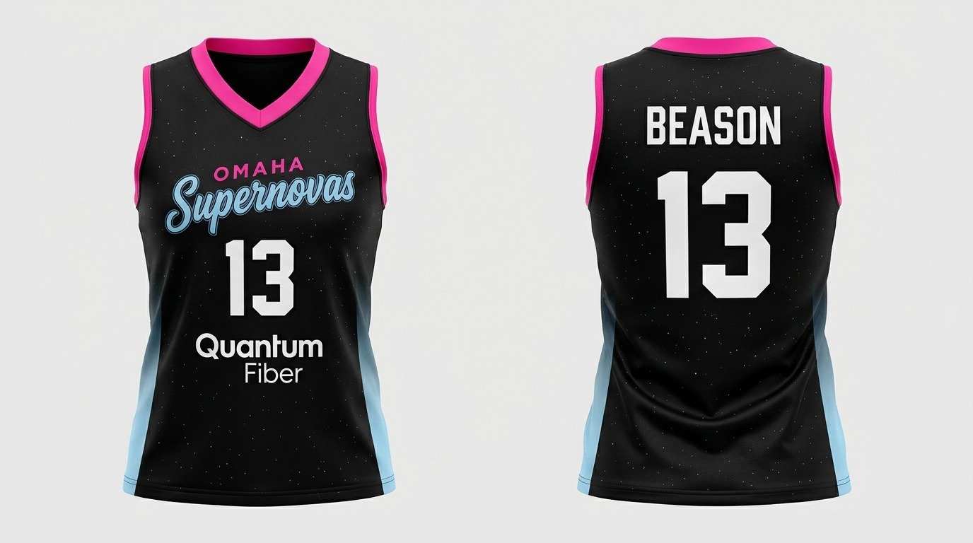 Merritt Beason Omaha Supernovas jersey front and back