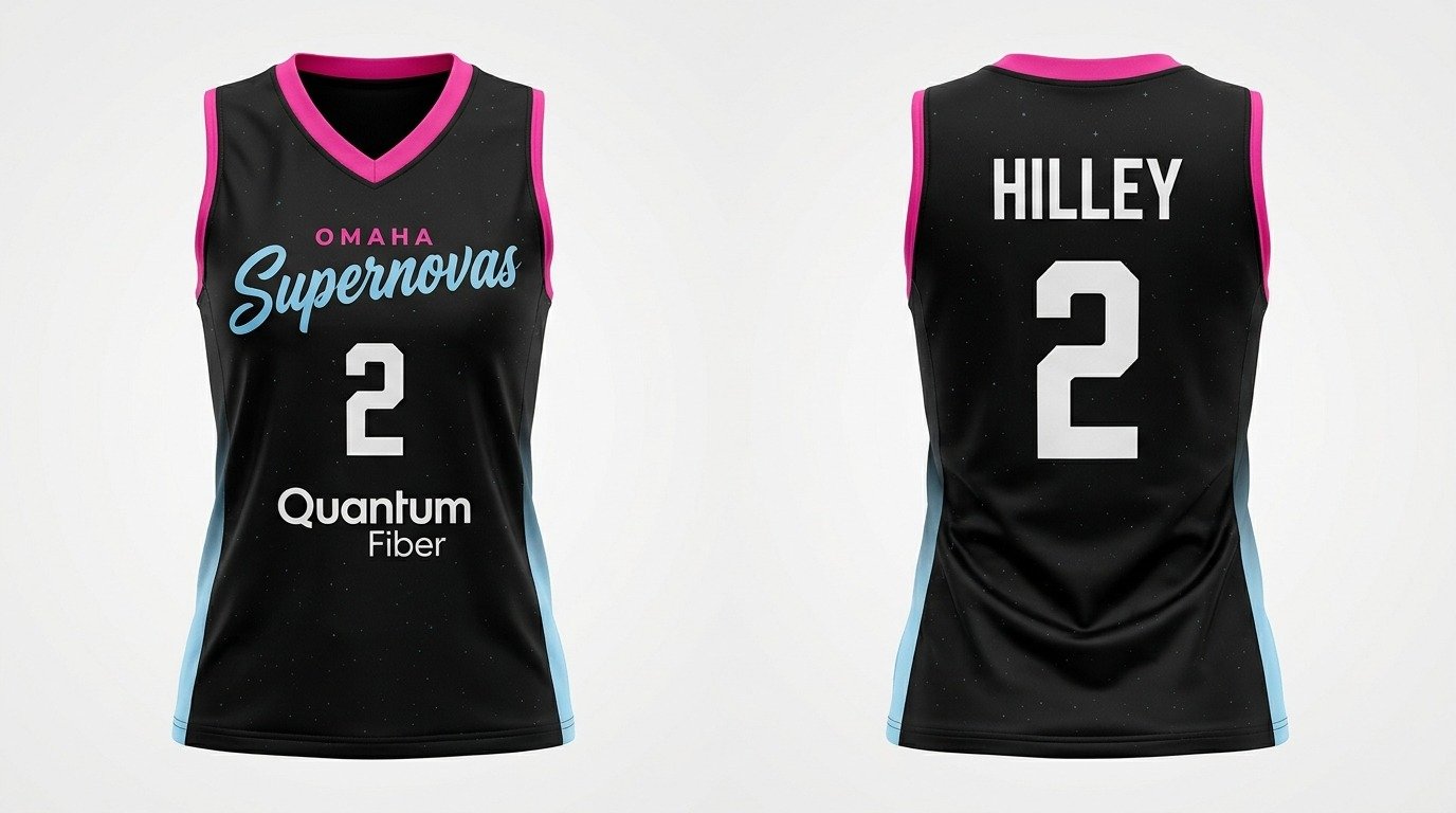 Sydney Hilley Omaha Supernovas jersey front and back
