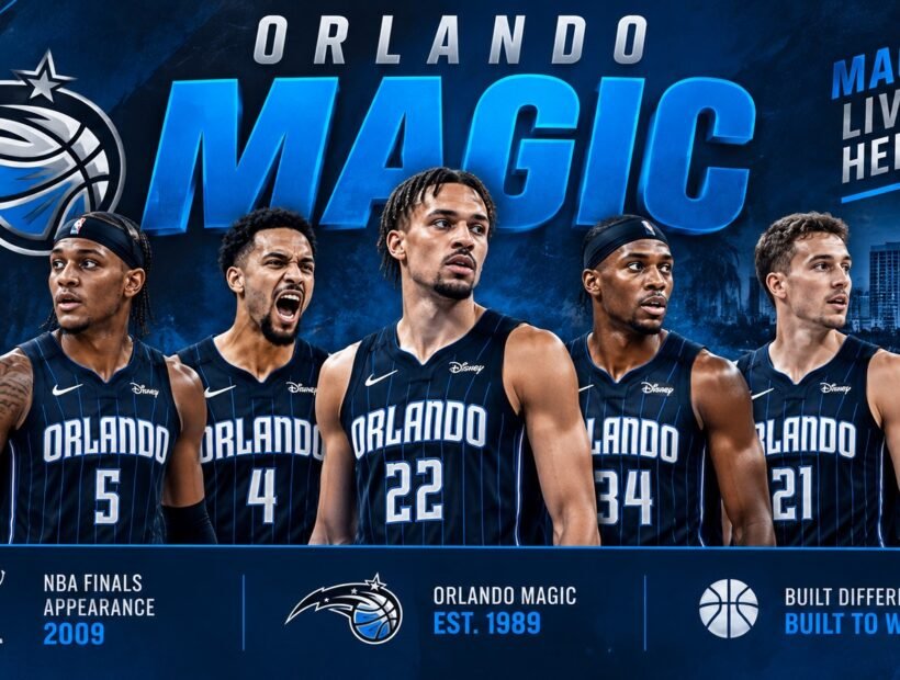 Orlando Magic players in black jerseys – 2026-27 team