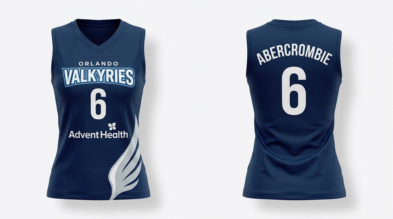 Brittany Abercrombie Orlando Valkyries jersey front and back
