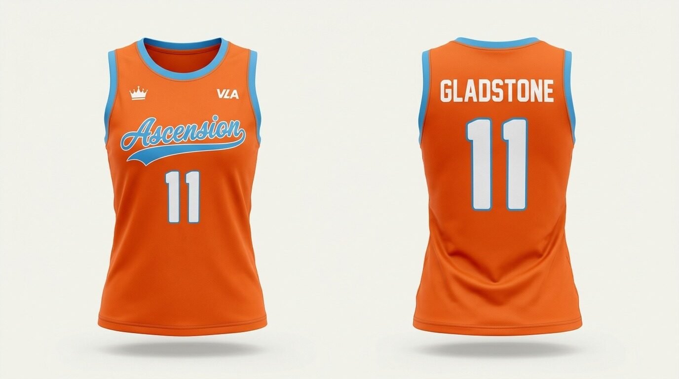 Chenay Gladstone Phoenix Ascension jersey front and back