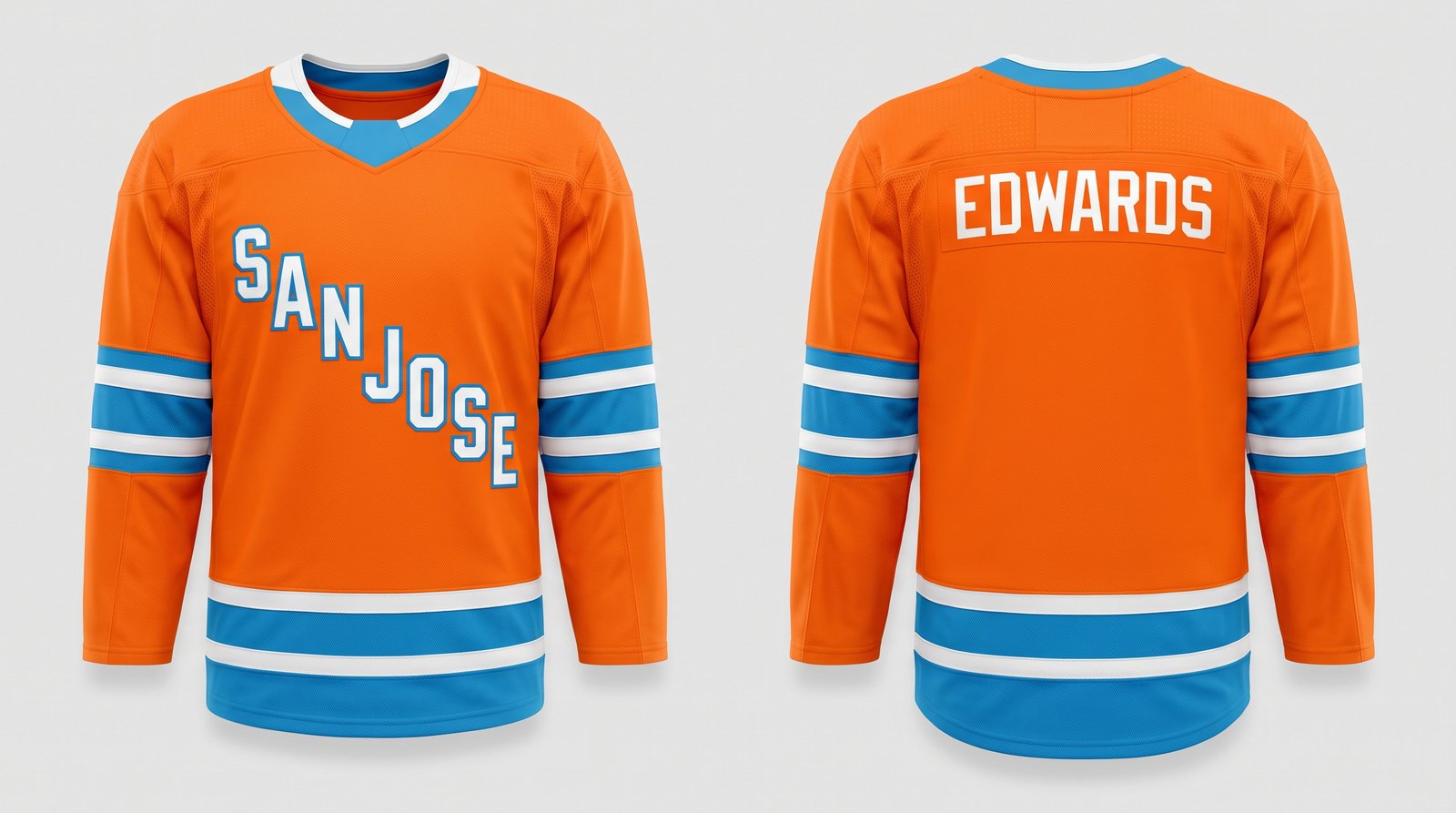 Laila Edwards PWHL San Jose style home jersey front and back