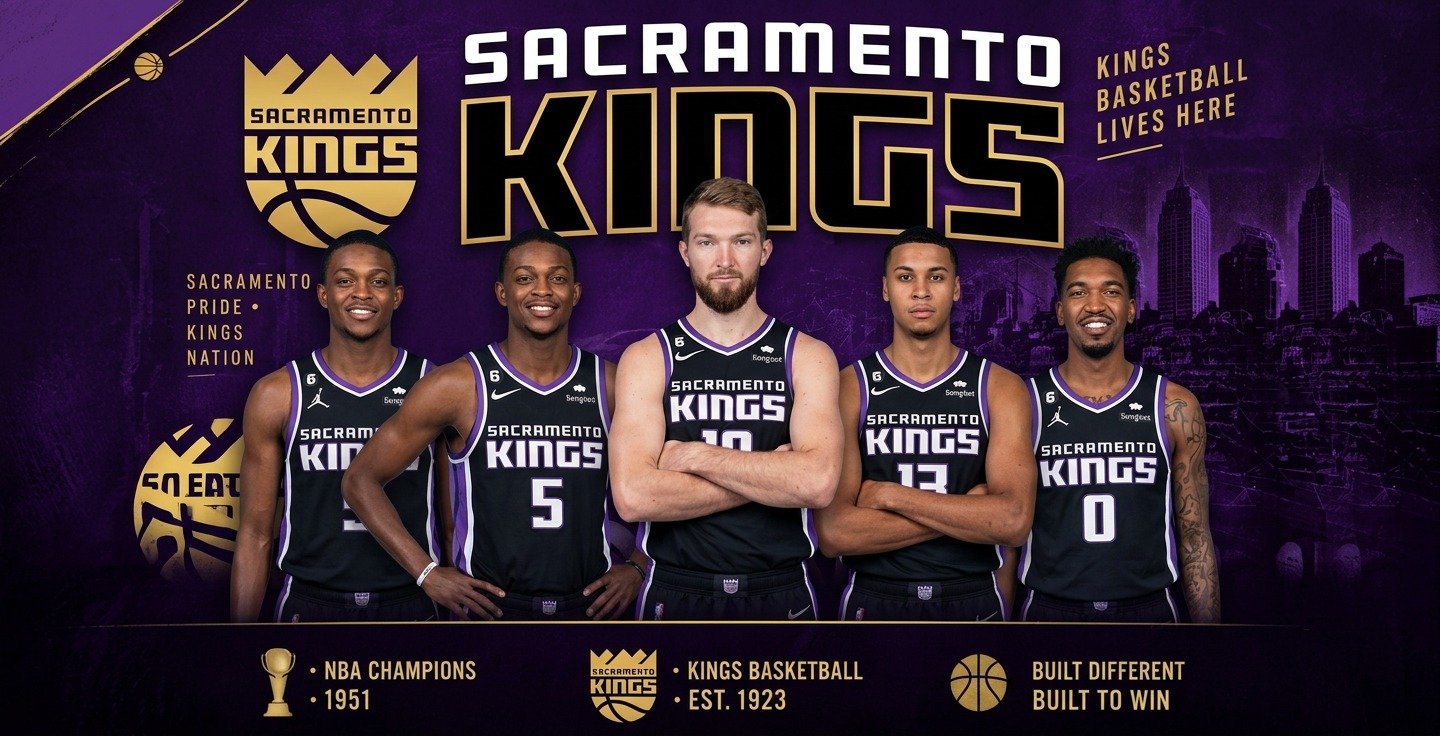 Sacramento Kings players in black jerseys – 2026-27 team