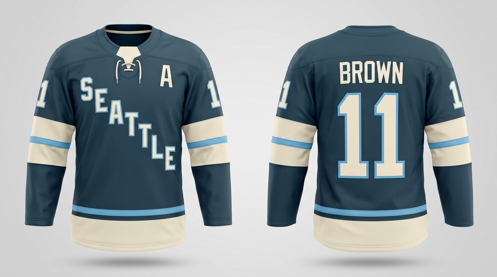 Emily Brown Seattle Torrent style home jersey number 11 - front and back view