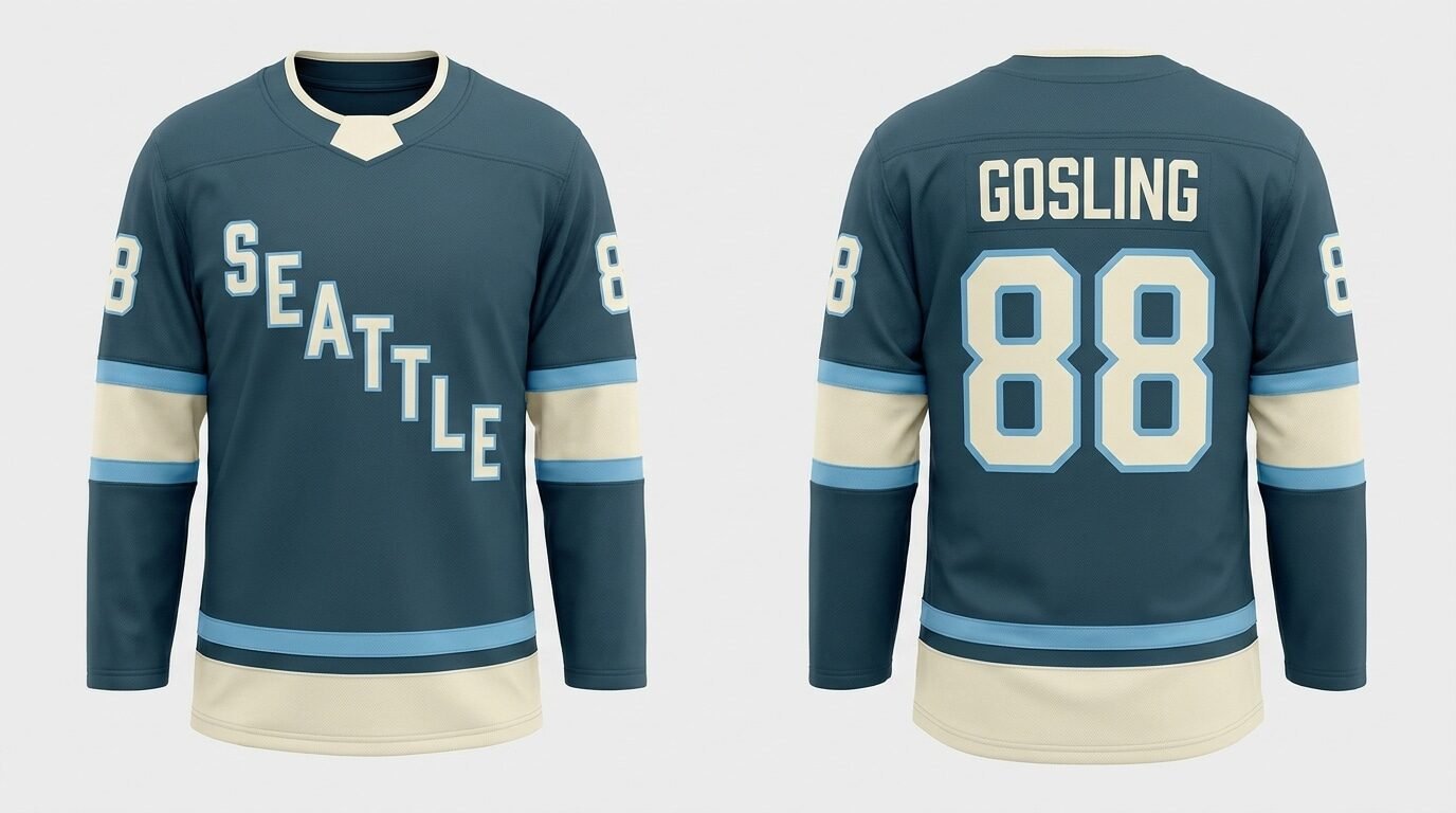 Julia Gosling Seattle Torrent style home jersey number 88 - front and back view