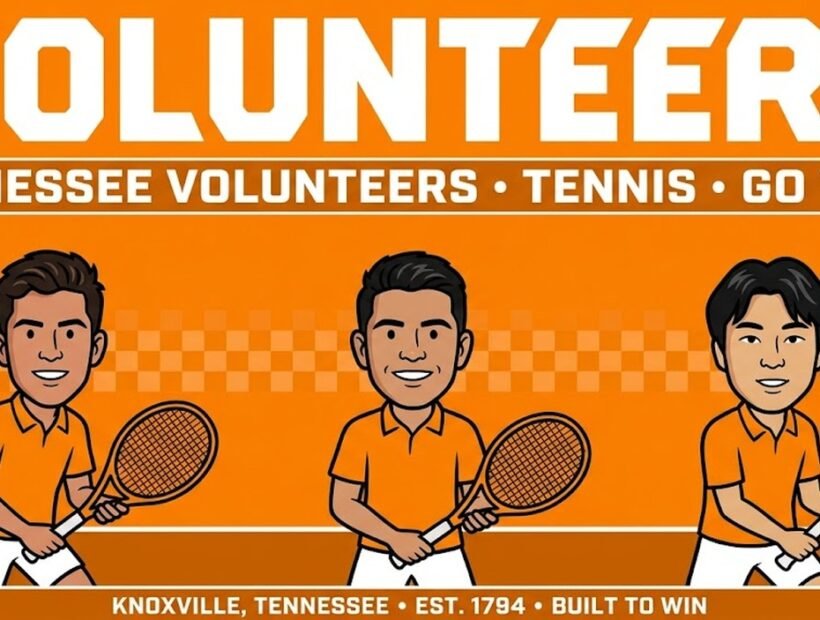 Tennessee Volunteers tennis poster banner