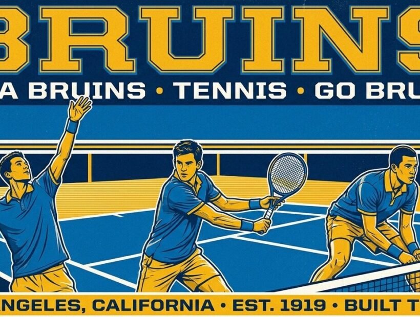 UCLA Bruins tennis poster banner
