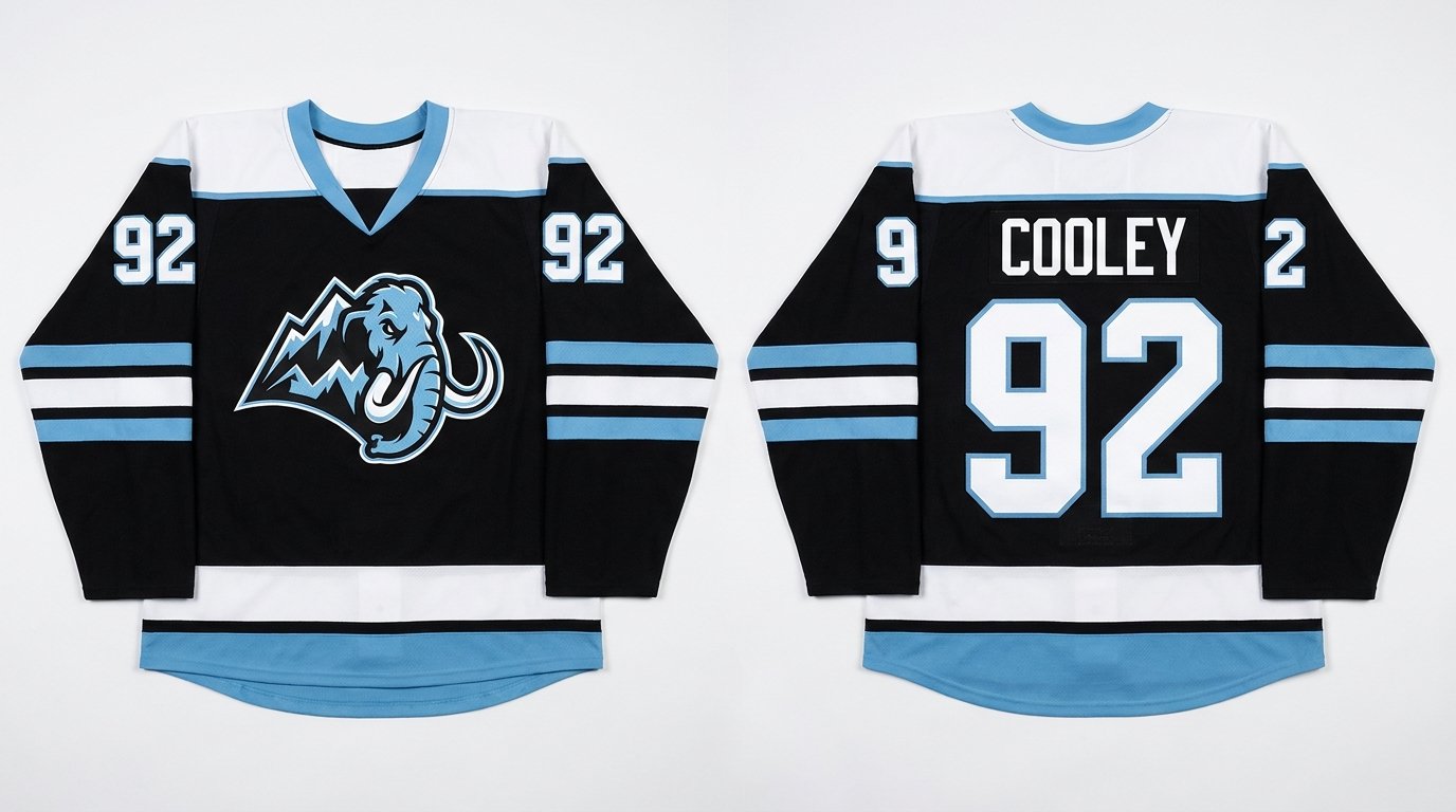 Logan Cooley Utah Mammoth style home jersey front and back