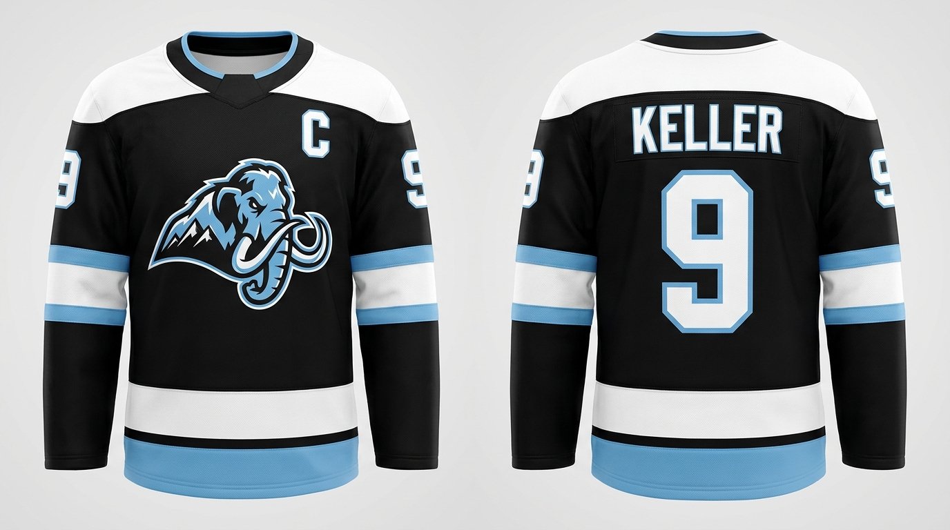 Clayton Keller Utah Mammoth style home jersey front and back
