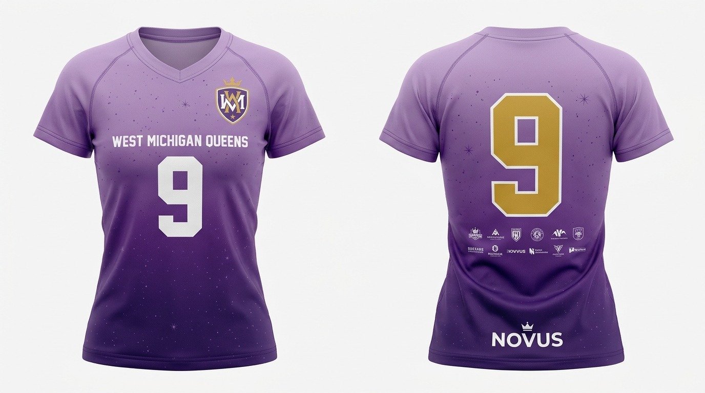 Hannah Phommavongsa West Michigan Queens jersey front and back